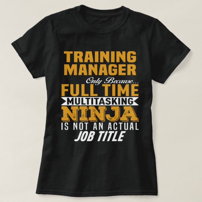 Utbildningshanteraren T Shirt (Design framsida)