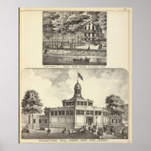 Utbildningshuset, Asbury Park och River View House Poster