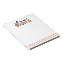 Utbildningskollektivträning Retro Anteckningsblock