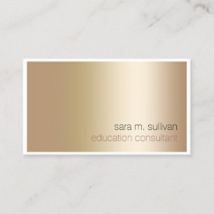 Utbildningskonsult Elegant fet Guld-minimalist Visitkort