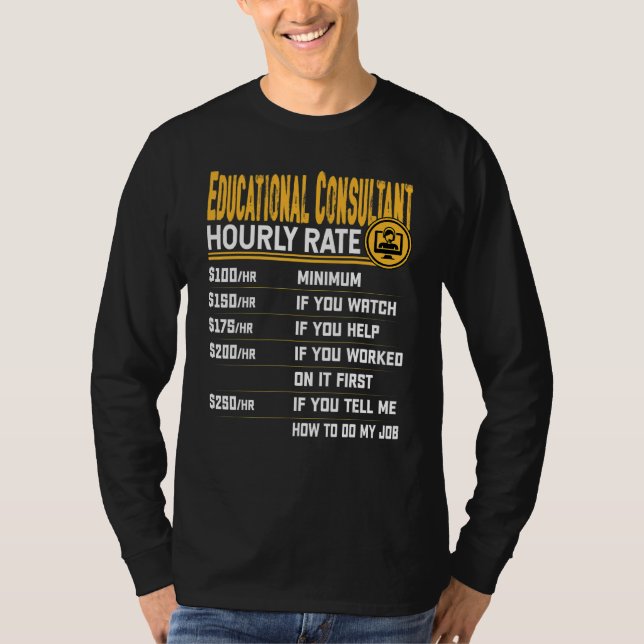 Utbildningskonsult Timpris Utbildningsutveckling T Shirt (Framsida)