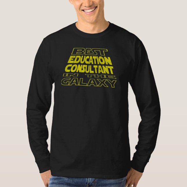 Utbildningskonsult  Utrymme Baksida Design T Shirt (Framsida)