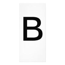 Utbildningskort för Alphabet Brev B