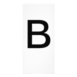 Utbildningskort för Alphabet Brev B Reklamkort