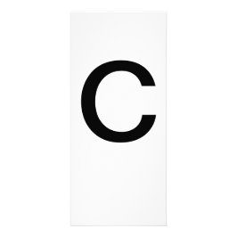 Utbildningskort för Alphabet Brev C Reklamkort
