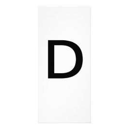 Utbildningskort för Alphabet Brev D Reklamkort