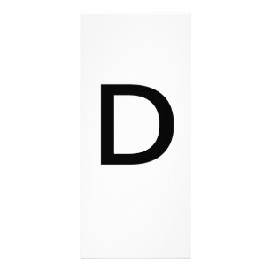 Utbildningskort för Alphabet Brev D Reklamkort