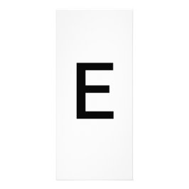 Utbildningskort för Alphabet Brev E Reklamkort