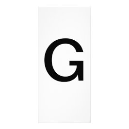 Utbildningskort för Alphabet Brev G Reklamkort