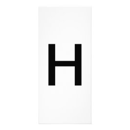Utbildningskort för Alphabet Brev H Reklamkort