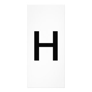 Utbildningskort för Alphabet Brev H Reklamkort