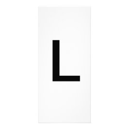 Utbildningskort för Alphabet Brev L Reklamkort