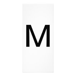 Utbildningskort för Alphabet Brev M Reklamkort