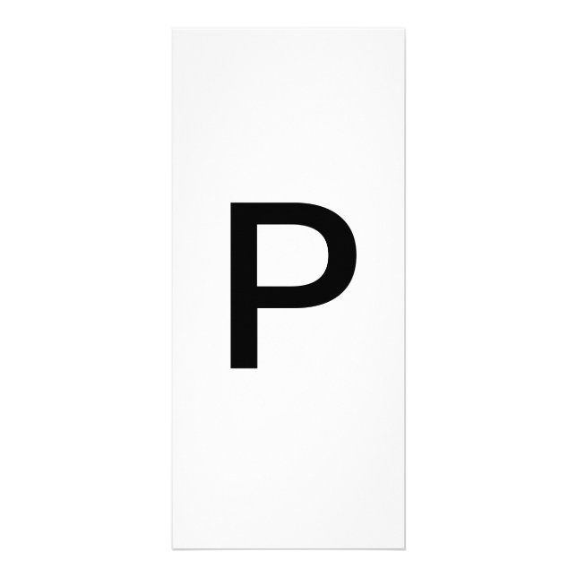 Utbildningskort för Alphabet Brev P Reklamkort (Framsidan)