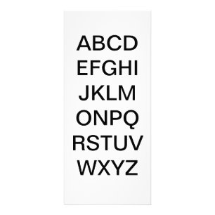 Utbildningskort för Alphabet Brev Reklamkort