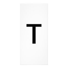 Utbildningskort för Alphabet Brev T Reklamkort