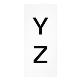Utbildningskort för Alphabet Brev Y och Z Reklamkort