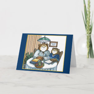 Utbildningskort/hemskolekort Tack Kort