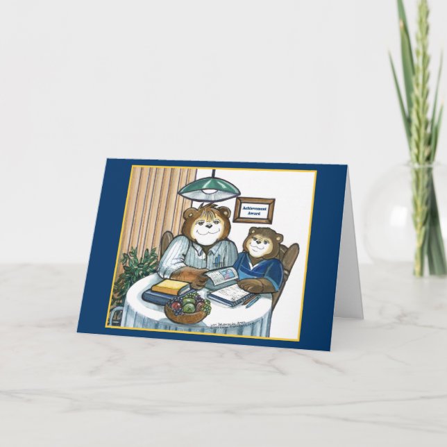 Utbildningskort/hemskolekort Tack Kort (Framsida)