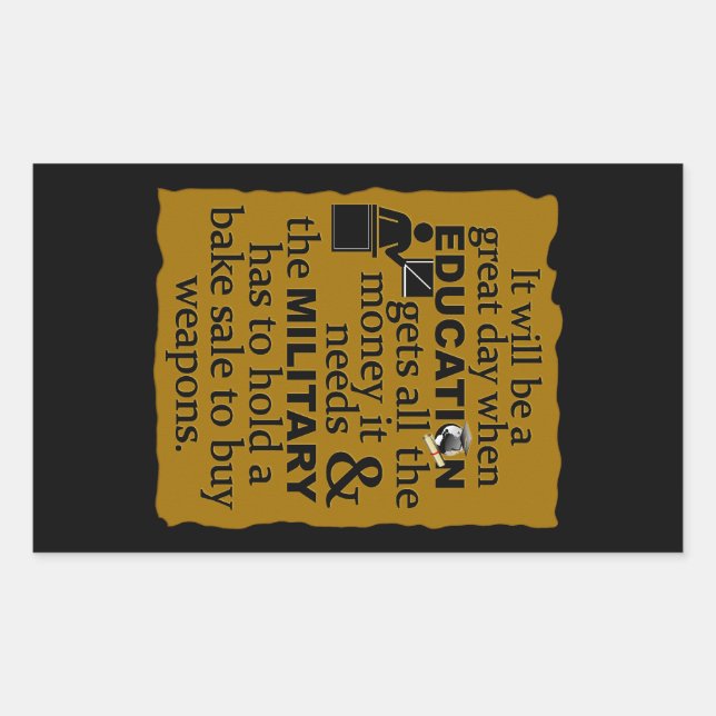 Utbildningsmärken, anpassa rektangulärt klistermärke (Framsida)