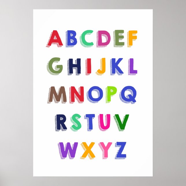 Utbildningsprogram Poster För barn, Alphabet För b (Framsidan)