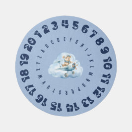 Utbildningsrunda Matta med Alphabet Number Gräns