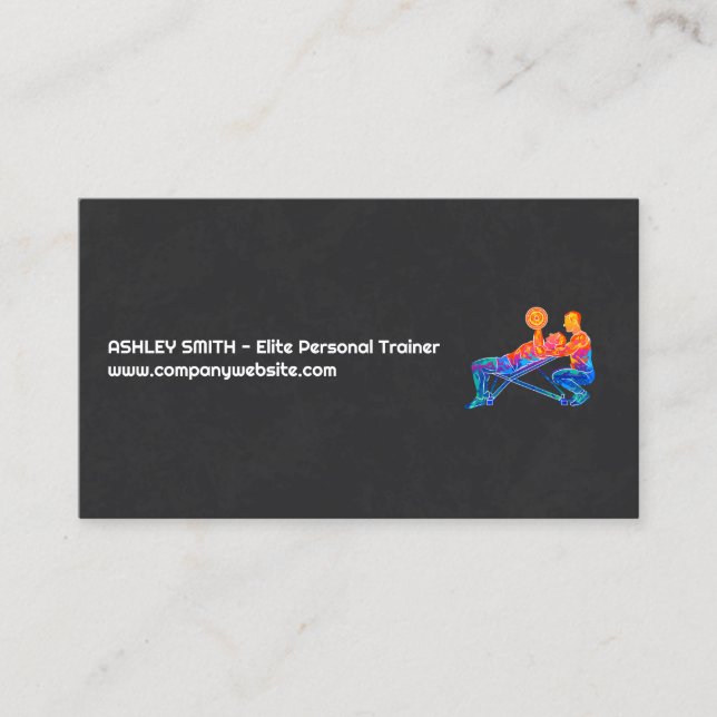 Utbildningssession | Fitness Visitkort (Framsida)