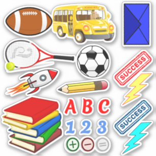 UtbildningsskolStickers (Kids Activity Bokar) Klistermärken