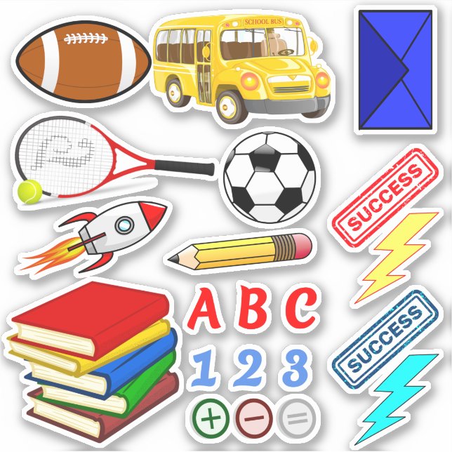 UtbildningsskolStickers (Kids Activity Bokar) Klistermärken (Framsida)