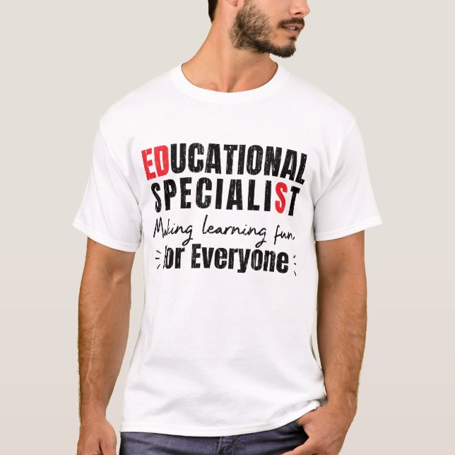 Utbildningsspecialist Studenten T Shirt (Framsida)