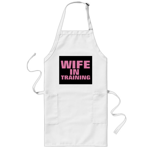 UTBILDNINGSVÄGARE, LUNGA Förlovning-Aprons I Bröll Långt Förkläde (Framsidan)