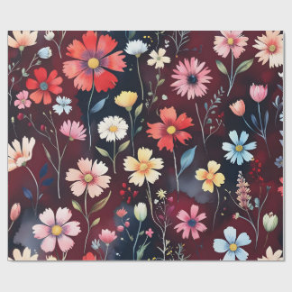 Utblommande Rosor Presentpapper