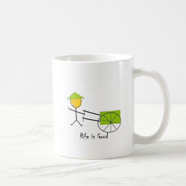 Utbredd är den bra rickshawen kaffemugg (Höger)