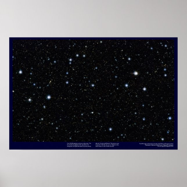 Utbredd, djup starfield någonsin, med infrarött lj poster (Framsidan)