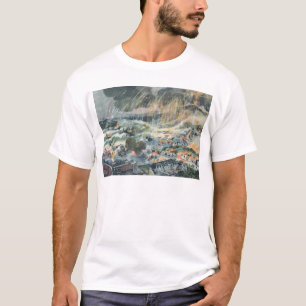 Utbrott av en vulkan på Martinique Tee