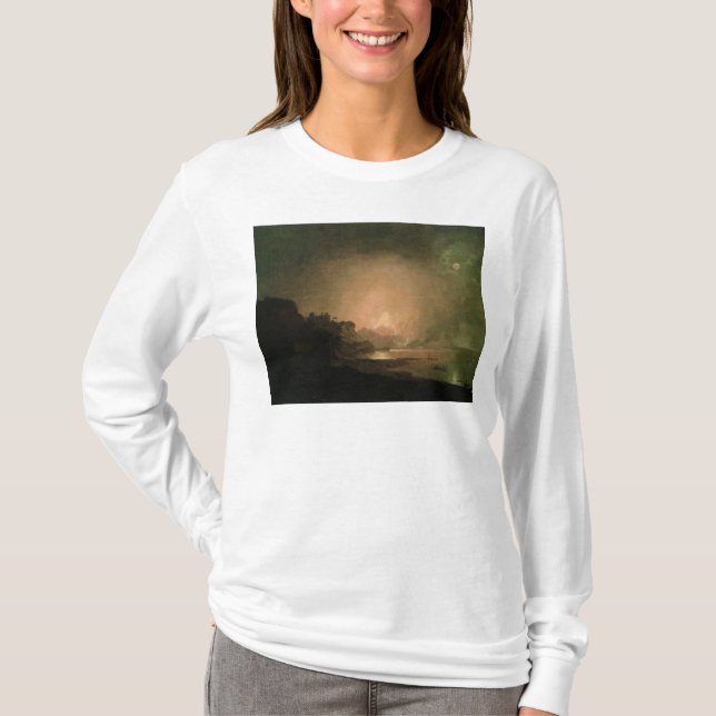 Utbrott av Mount Vesuvius Tröja (Framsida)