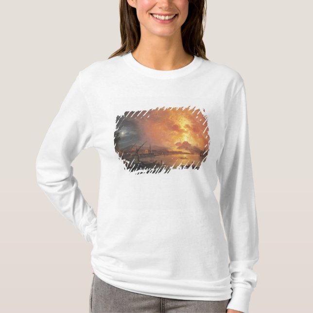 Utbrott av Vesuvius Tee (Framsida)