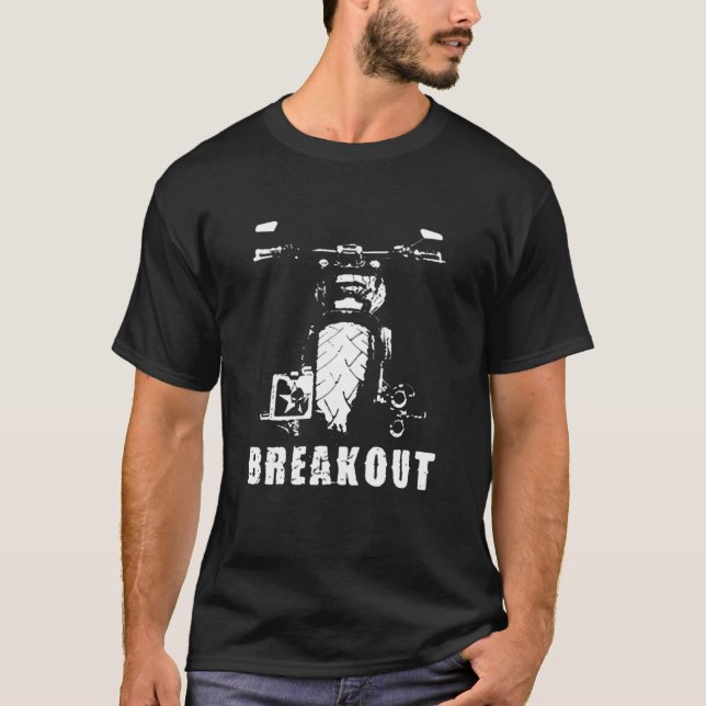 Utbrott - biker för anpassningsbar av motorcykelns t shirt (Framsida)