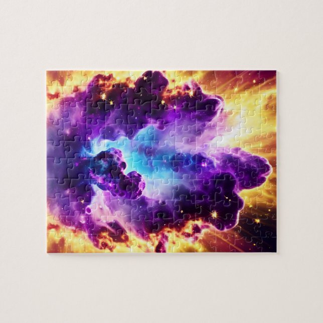 Utbrott i lila Science fiction Galactic Explosion  Pussel (Horisontell)