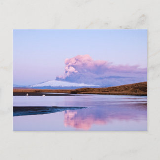 Utbrott på den Eyjafjalla glaciären #5 Vykort