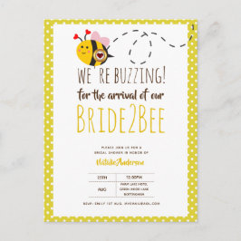 UTBUDNING FÖR ARRIVAL AV BRIDE2BEE Möhippa Be Vykort