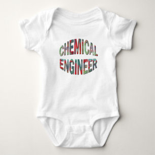 Utbuktande kemitekniktext t shirt