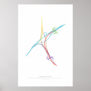 Utbyta koreografin: Burlington PÅ, CA Poster
