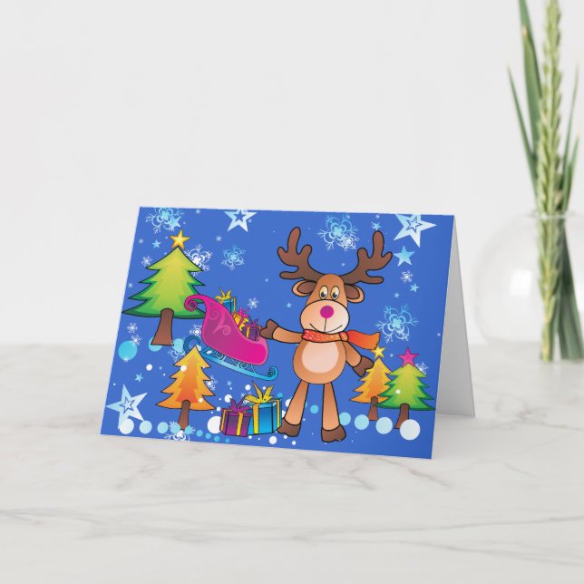 Utbyten av julkort för för barn helgkort (Framsida)