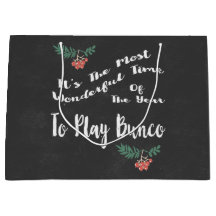 Utbytet för den helgdagjulBunco gåvan hänger lös