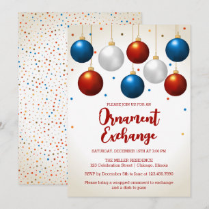 Utbytet jul i Party Inbjudningar