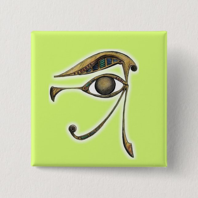 Utchat - Amulet of Protection Knapp (Framsida)