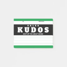 Utdela kudos-försäljningspris för underbar arbetsi