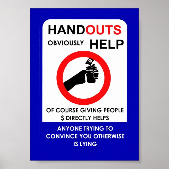 Utdelning Hjälper Uppenbarligen Poster (Framsidan)