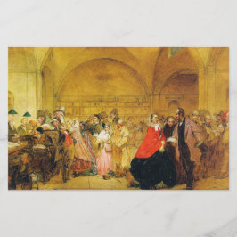 Utdelningsdagen vid Bank of England (Lagrar-markna Brevpapper